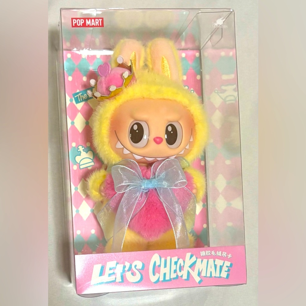 POPMART THE MONSTERS Let's Checkmate Series-Vinyl Plush Hanging Card - Authentic